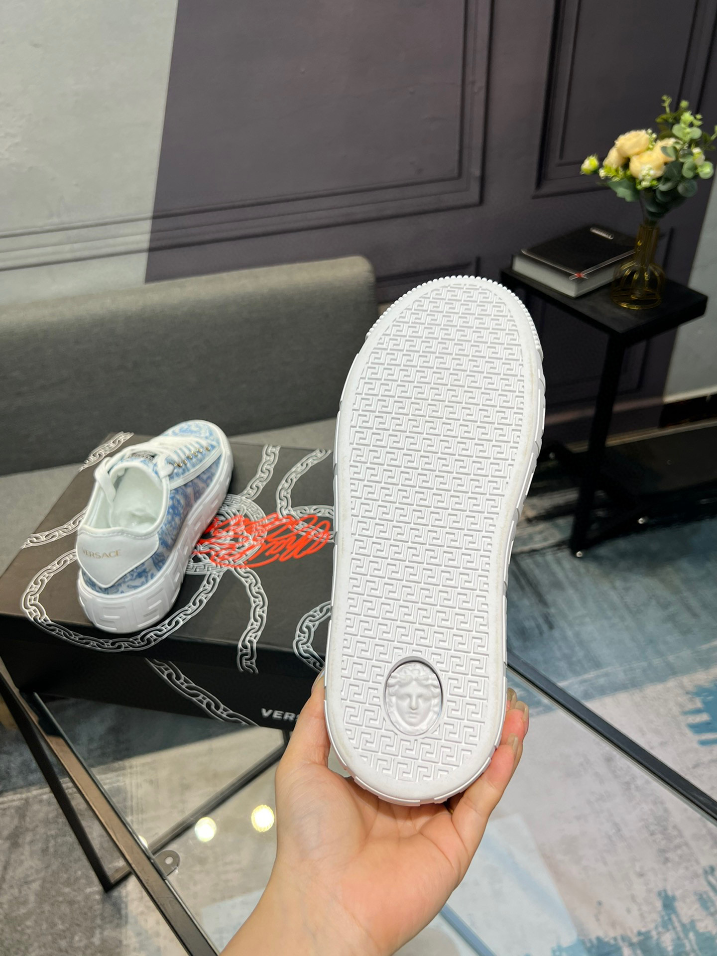 Versace White Leather Sneakers Casual Shoes, Luxury Design, Sizes 36-44 7 i1744990692029 3956 0 5