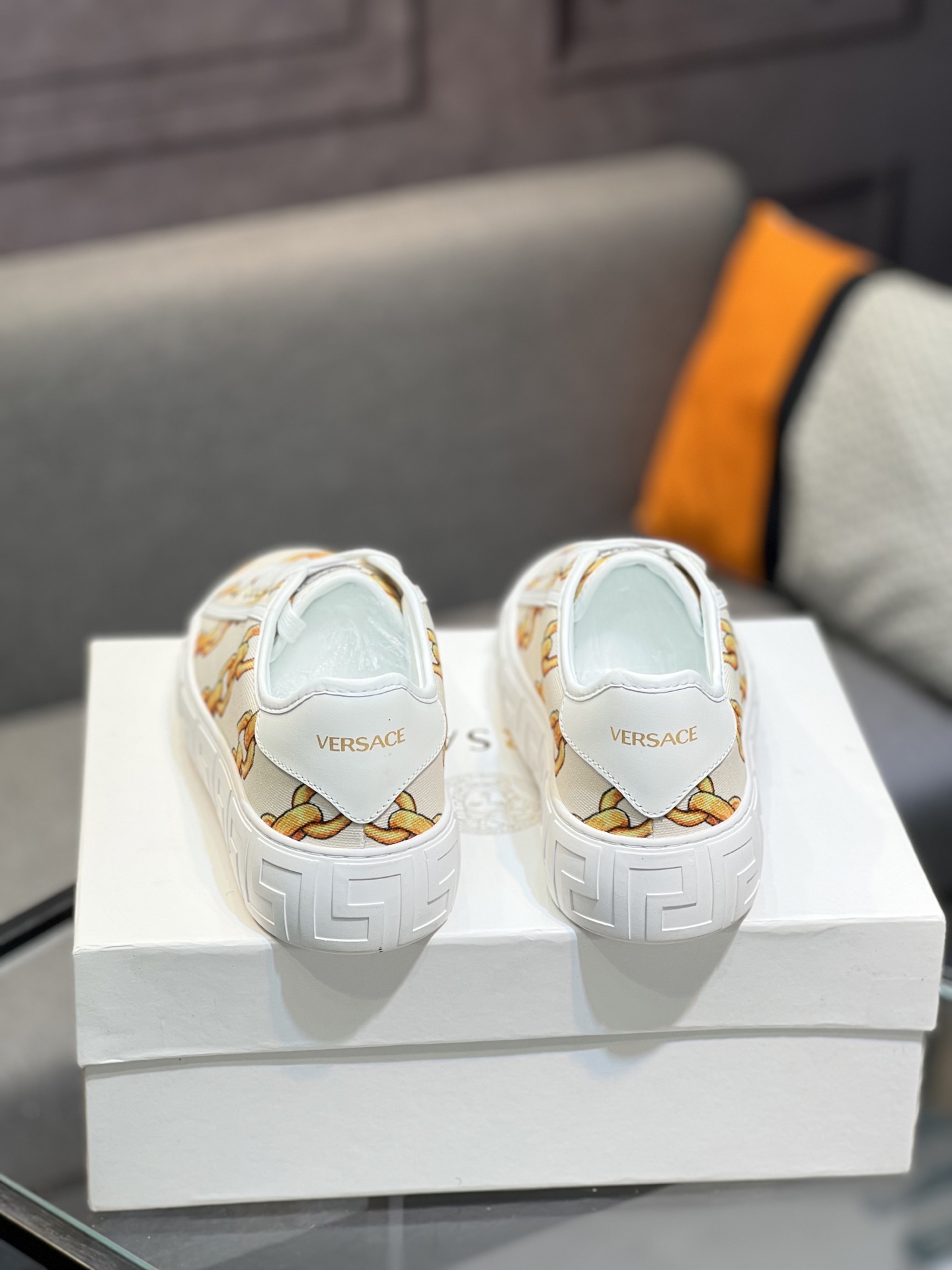 Versace Chain Print Sneakers - Iconic Luxury Design, Sizes 36-44 8 i1744990790443 1165 0 6