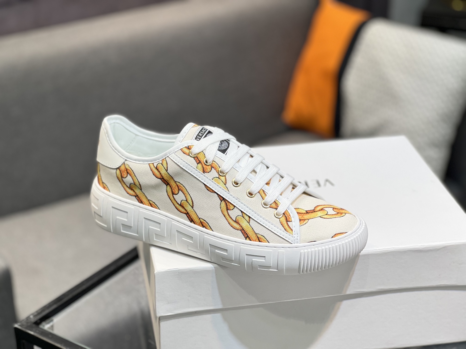 Versace Chain Print Sneakers - Iconic Luxury Design, Sizes 36-44 10 i1744990791649 2793 0 8