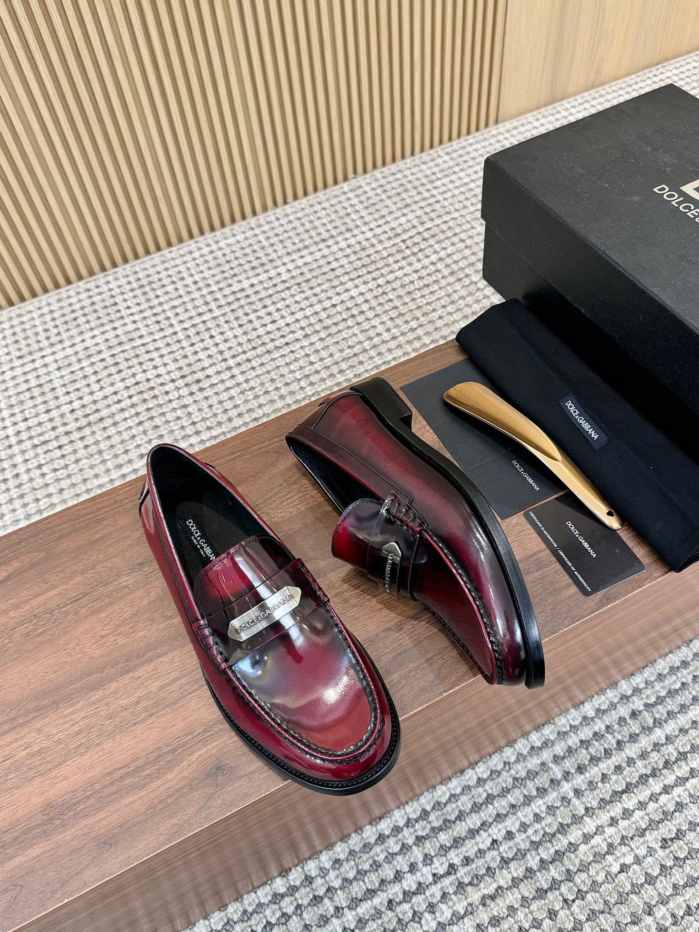 Dolce & Gabbana Men's Leather Loafers with DG Buckle - Elegant Slip-Ons 3 i1745249883712 8665 0 1