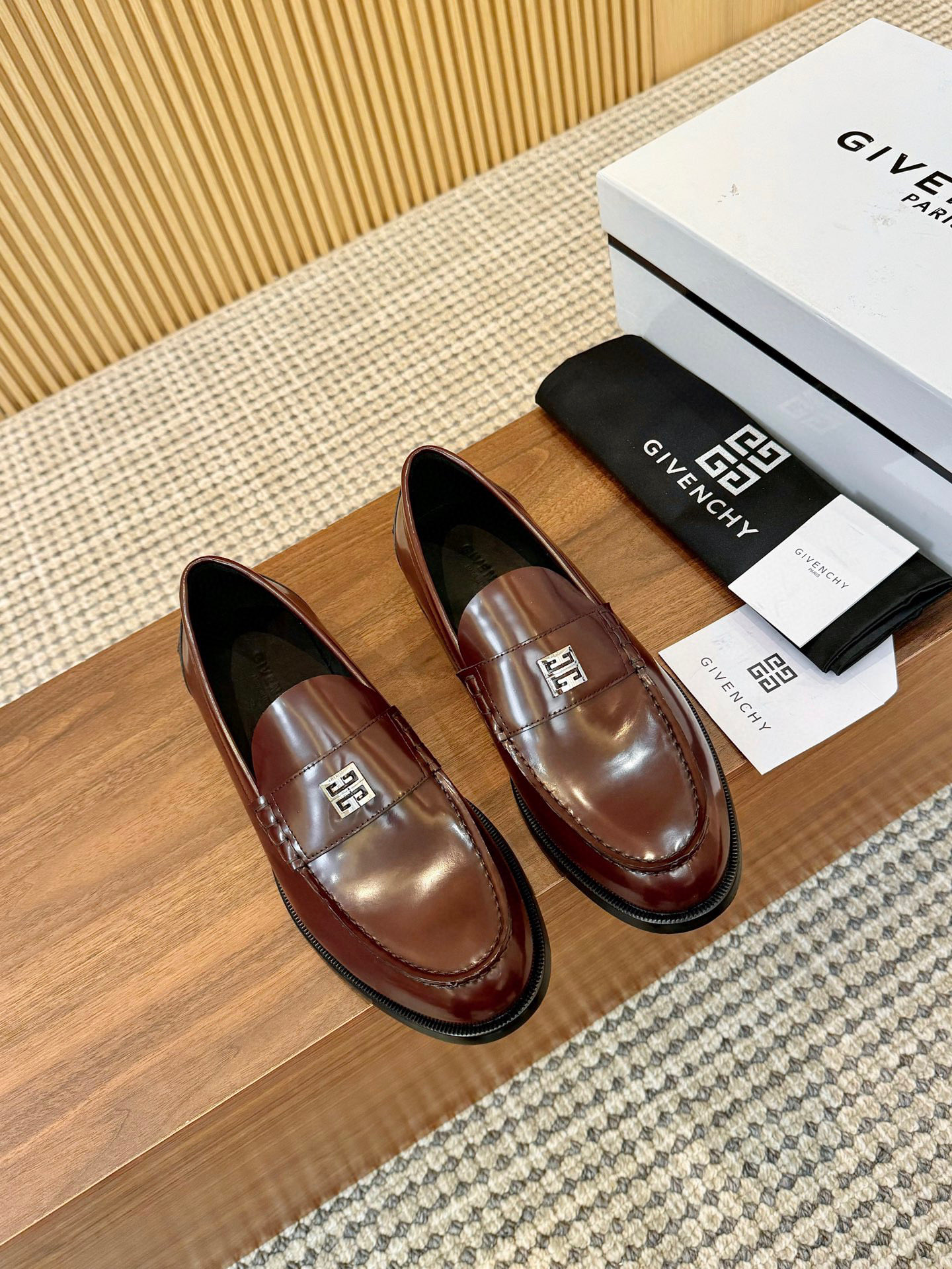 Givenchy Men's Business Casual Leather Loafers - Premium Quality & Comfort 1 Givenchy Men's Business Casual Leather Loafers - Premium Quality & Comfort