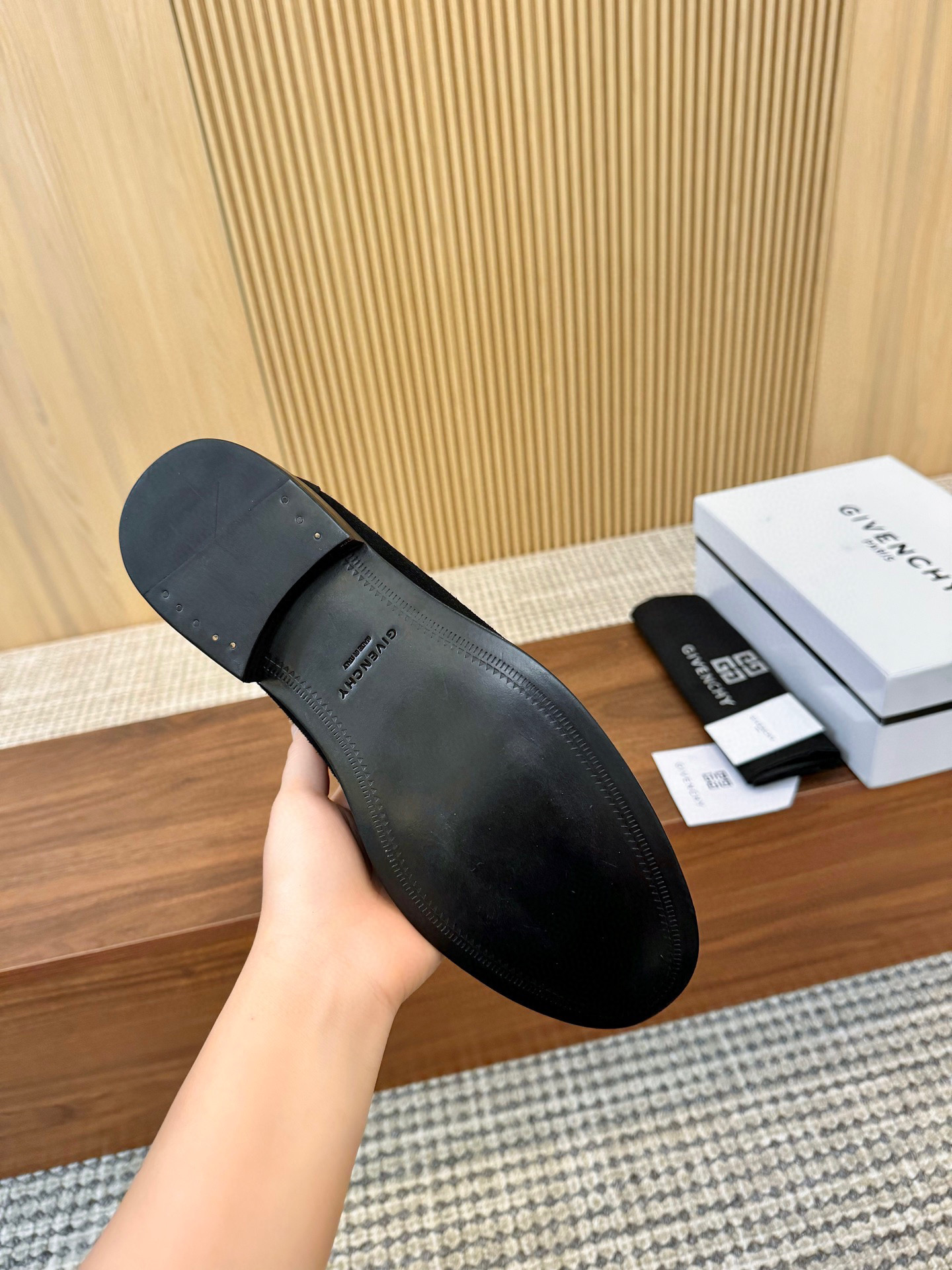 Givenchy Men's Black Suede Leather Loafers with Logo Accent - Size 39-44 11 i1745250156220 4029 0 9