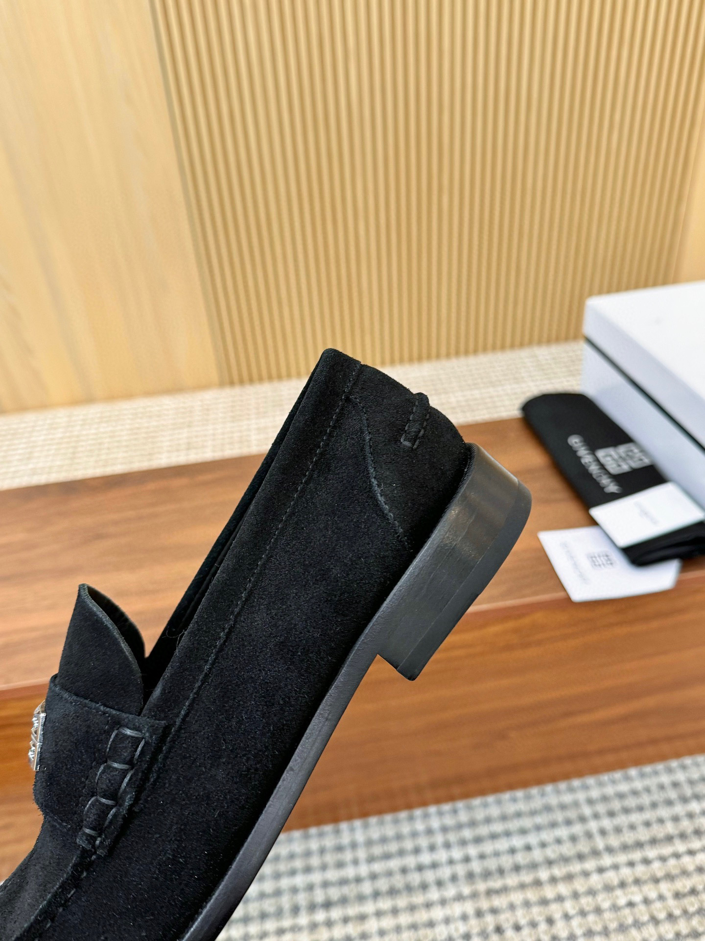 Givenchy Men's Black Suede Leather Loafers with Logo Accent - Size 39-44 9 i1745250157040 7569 0 7