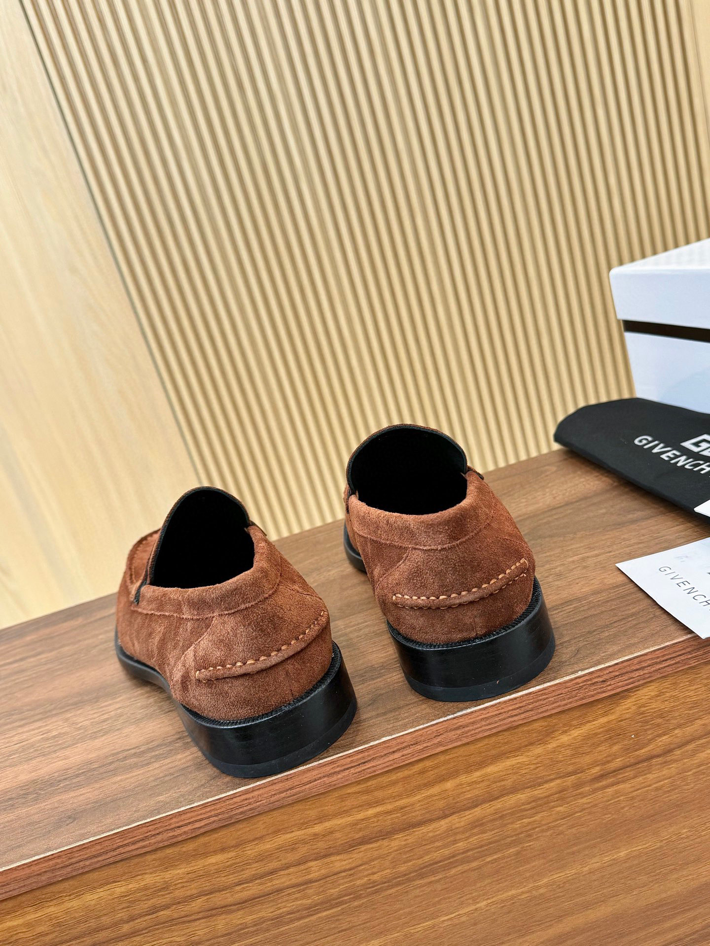 Givenchy Men's Suede Leather Loafers with Metal Logo Accent 10 i1745250171383 3241 0 8