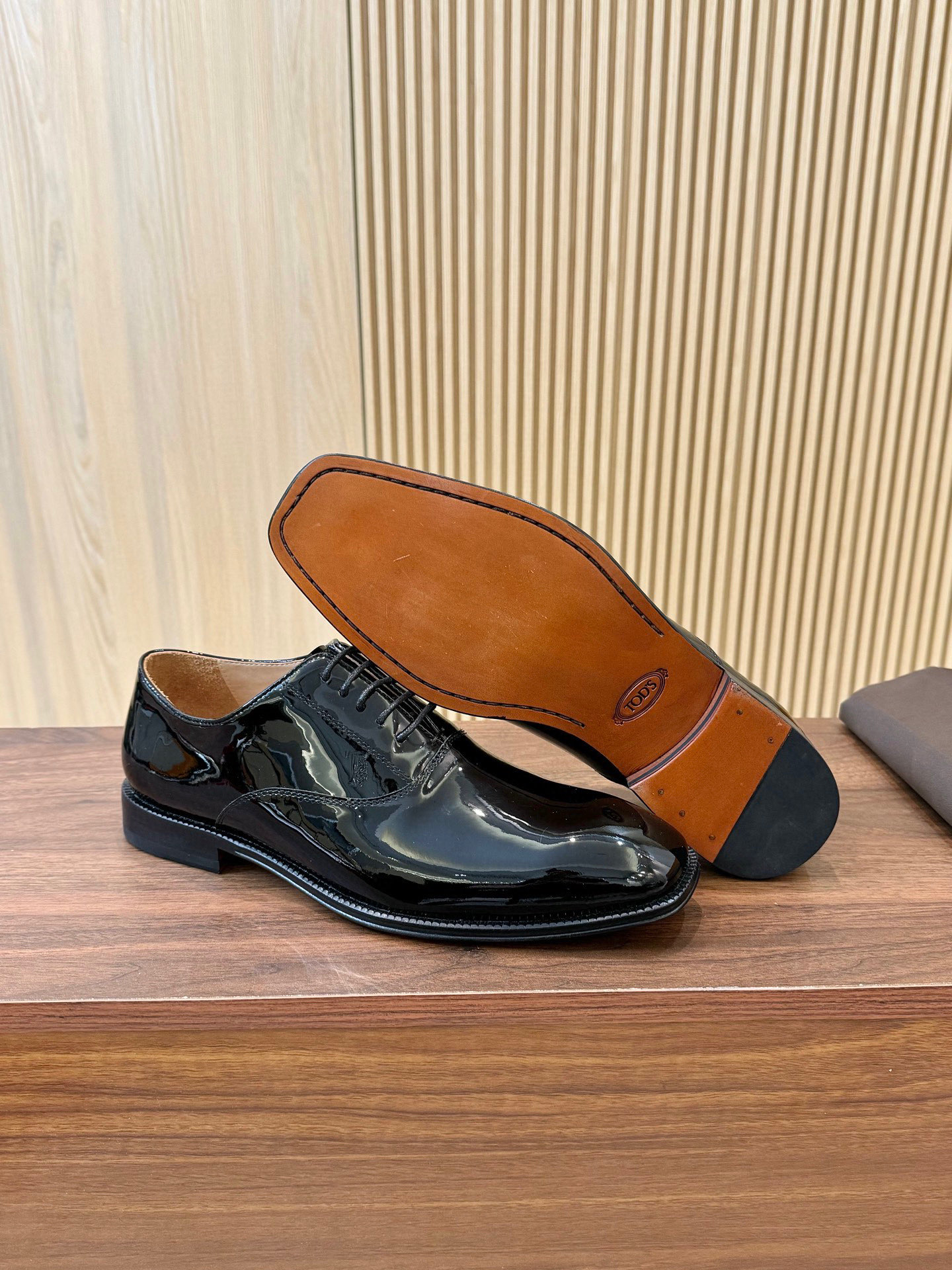 TOD'S Men's Black Leather Business Casual Dress Shoes, Size 39-44 6 i1745250415099 2326 0 4
