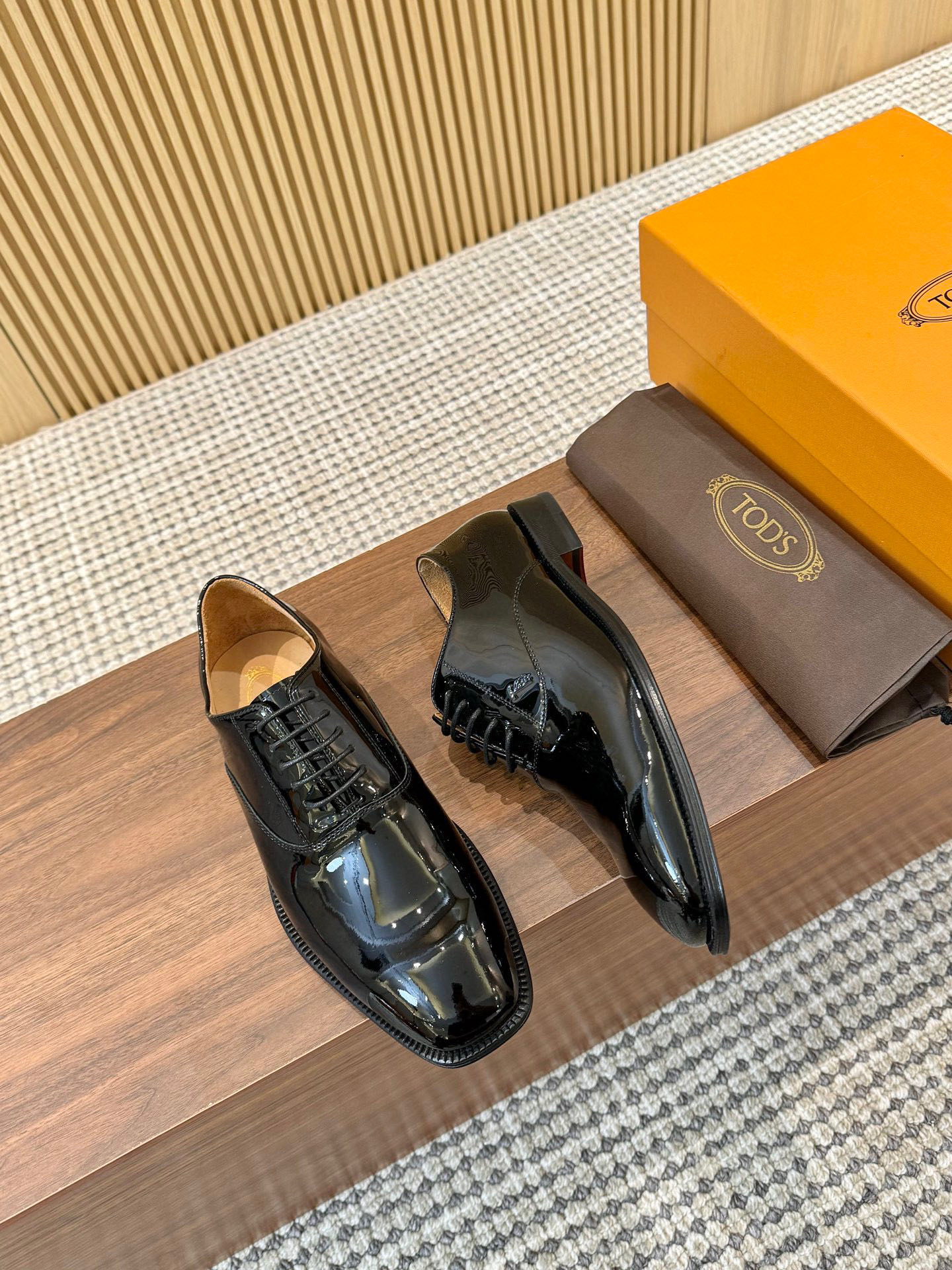 TOD'S Men's Black Leather Business Casual Dress Shoes, Size 39-44 3 i1745250415118 2085 0 1