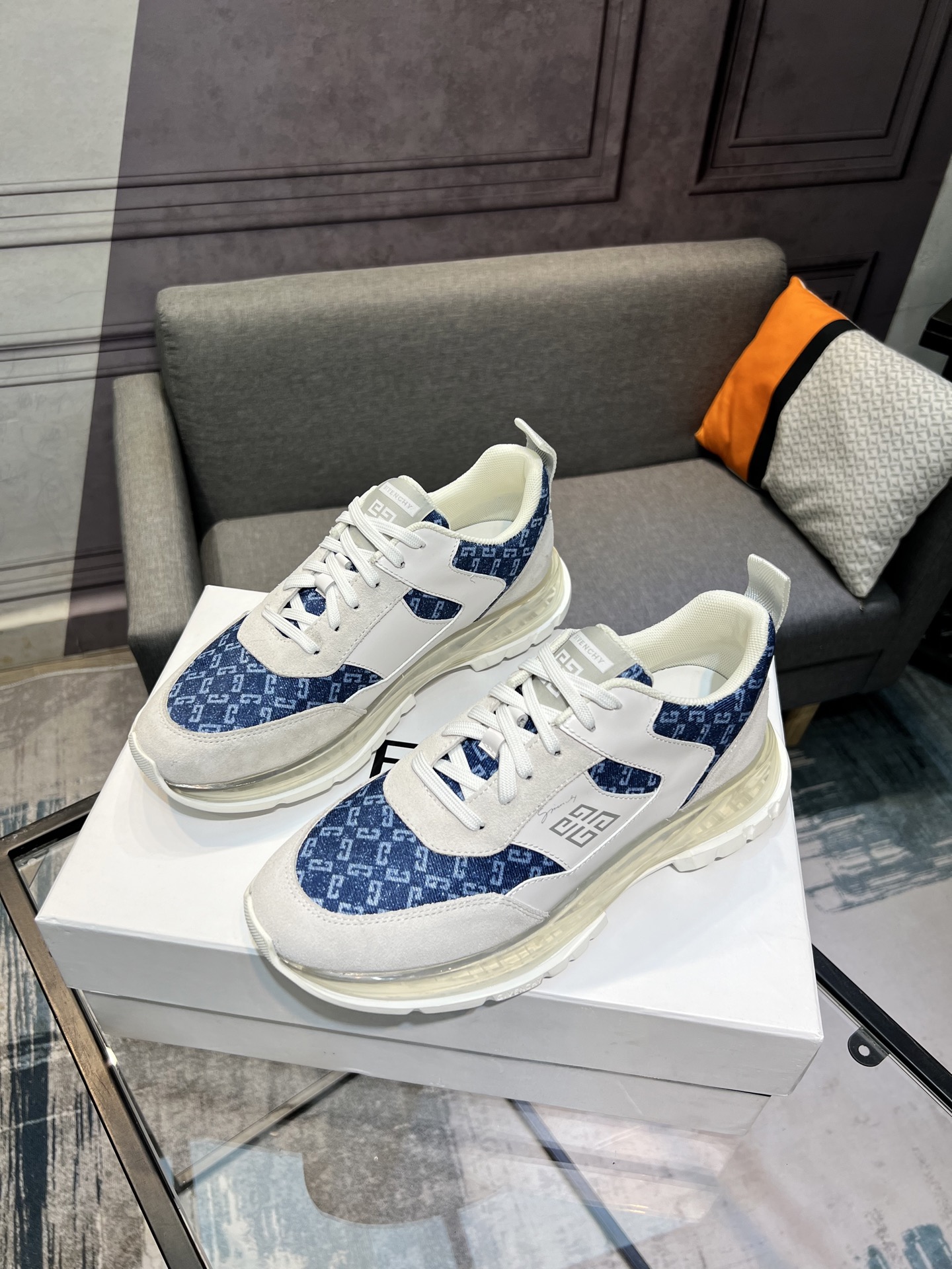 Givenchy Men's Fashion Sneakers - Imported Leather & Original Cushion Sole 3 i1745423482956 2587 0 1