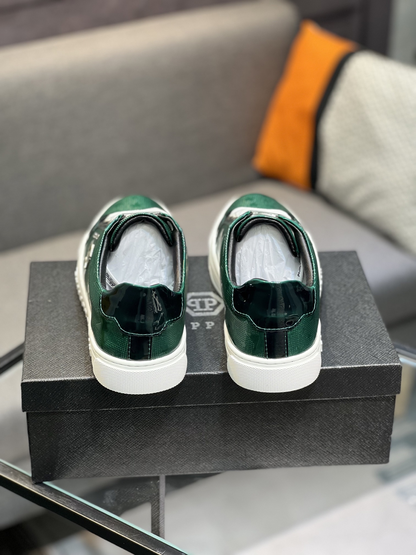 Philipp Plein Men's Green Leather Sneakers - Stylish and Comfortable 8 i1745509939562 8843 0 6