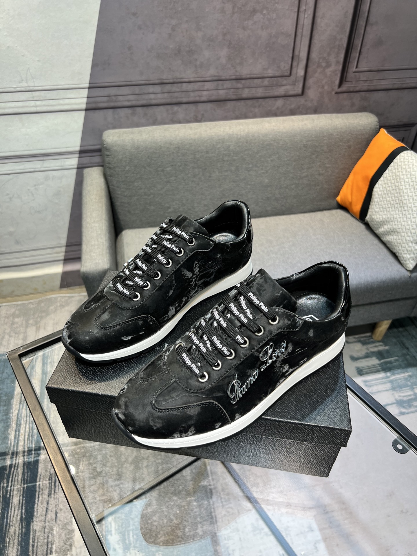 Philipp Plein Men's Leather Sneakers, Fashionable and Comfortable,Size 38-44 3 i1745510065469 1591 0 1