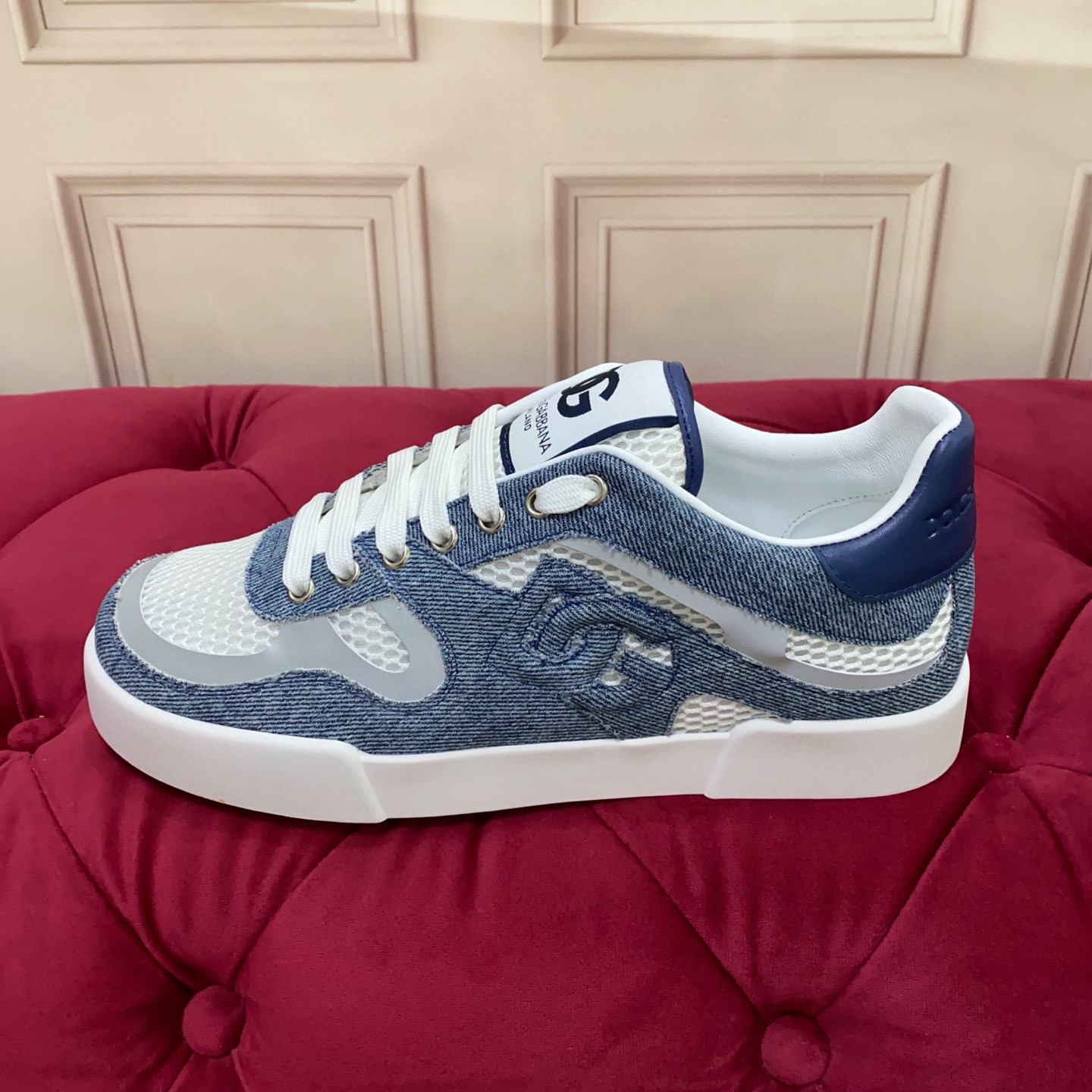 Dolce & Gabbana Denim Sneakers with Leather Accents - Stylish & Comfortable 8 i1745682524125 7819 0 6