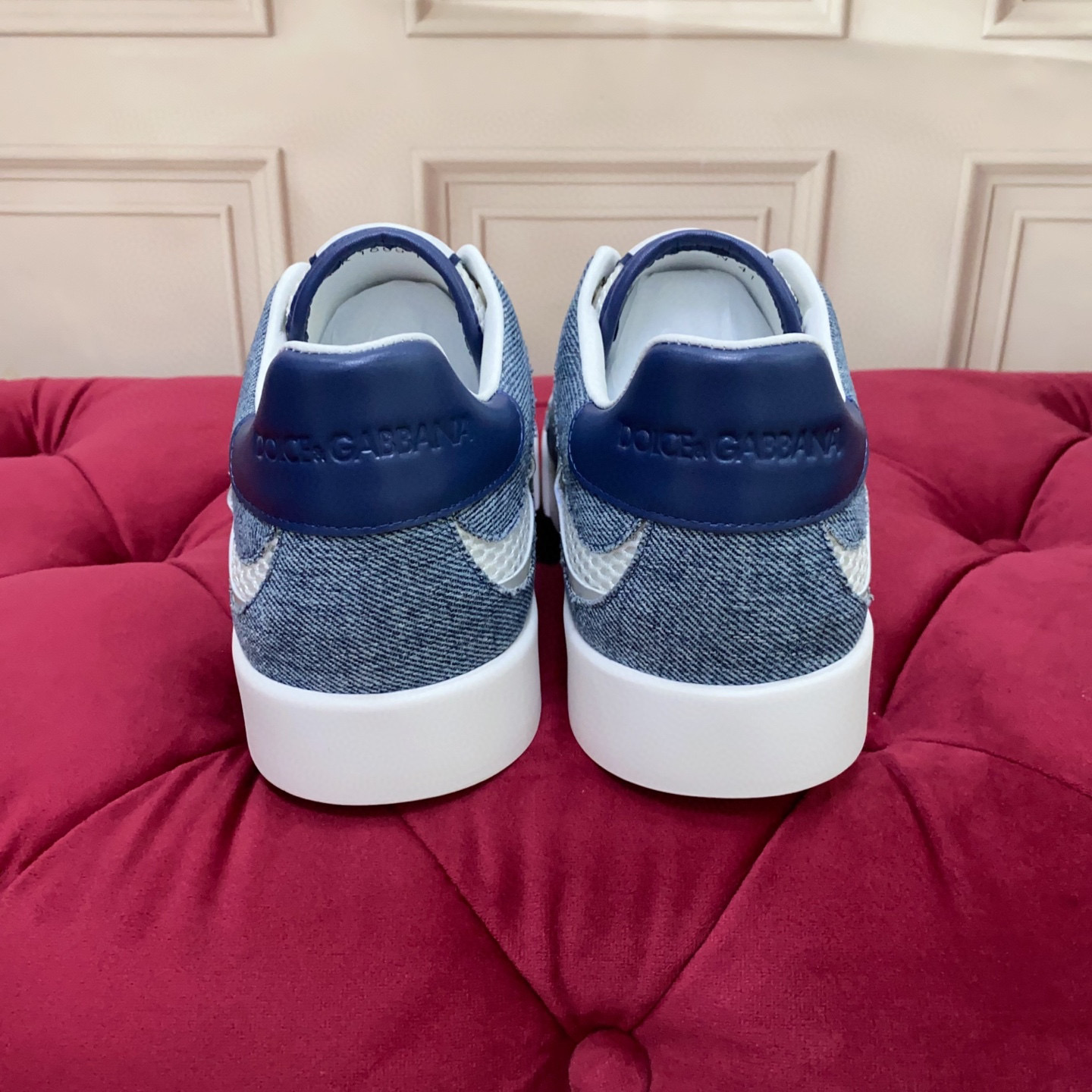 Dolce & Gabbana Denim Sneakers with Leather Accents - Stylish & Comfortable 10 i1745682524128 8897 0 8