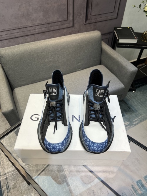 Givenchy Men's City Sport Sneakers in Blue & White Leather, Size 39-44 1 Givenchy Men's City Sport Sneakers in Blue & White Leather, Size 39-44