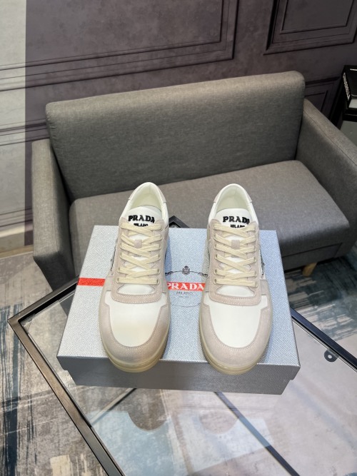 Prada Men's Suede and Leather Trim Sneakers - Stylish Comfort & Quality 1 Prada Men's Suede and Leather Trim Sneakers - Stylish Comfort & Quality