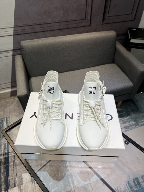Givenchy Men's White Leather Lace-Up Sneakers | Breathable & Comfortable 1 Givenchy Men's White Leather Lace-Up Sneakers | Breathable & Comfortable