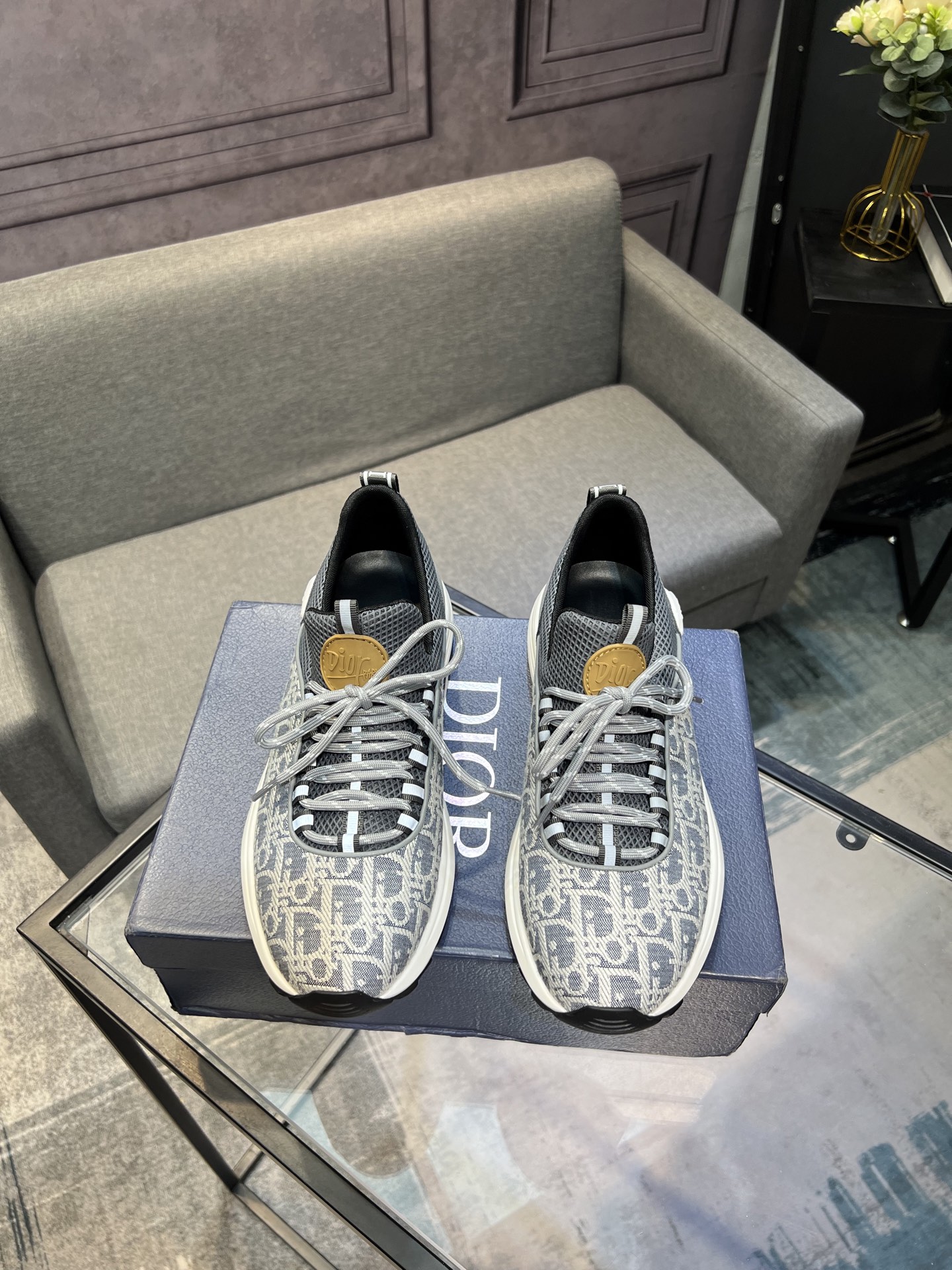 NO:352484,【Dior】Hot men's shoes, imported mesh splicing materials, it's really inside. Original special original bottom, 38-45 (45 custom made without return or exchange), dior19860909【Dior】爆款男鞋,进口网纱拼接材料,真是内里 原厂特供原版底,38-45（45订做不退换）,,dior,Men's shoes