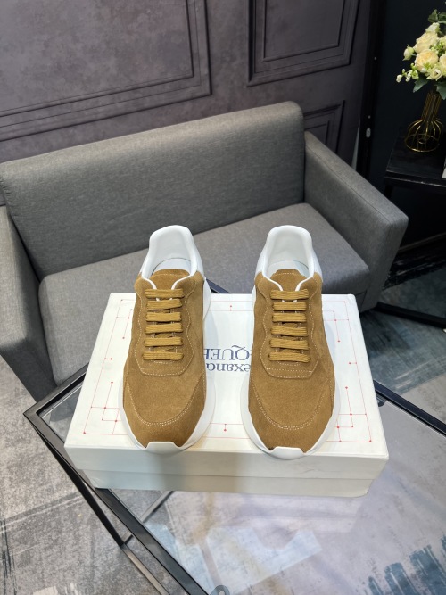 Alexander McQueen Men's Suede Lace-Up Sneakers - Stylish and Comfortable