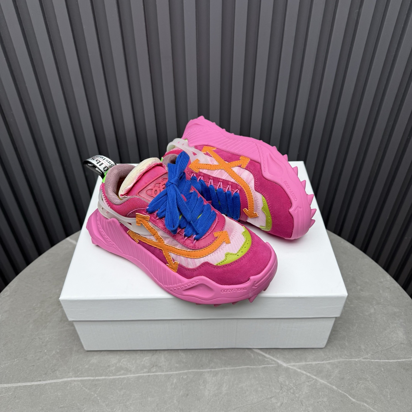 OFF WHITE Classic Pink Sneakers for Women, Premium Leather Blend 6 i1753890503899 9560 0 4