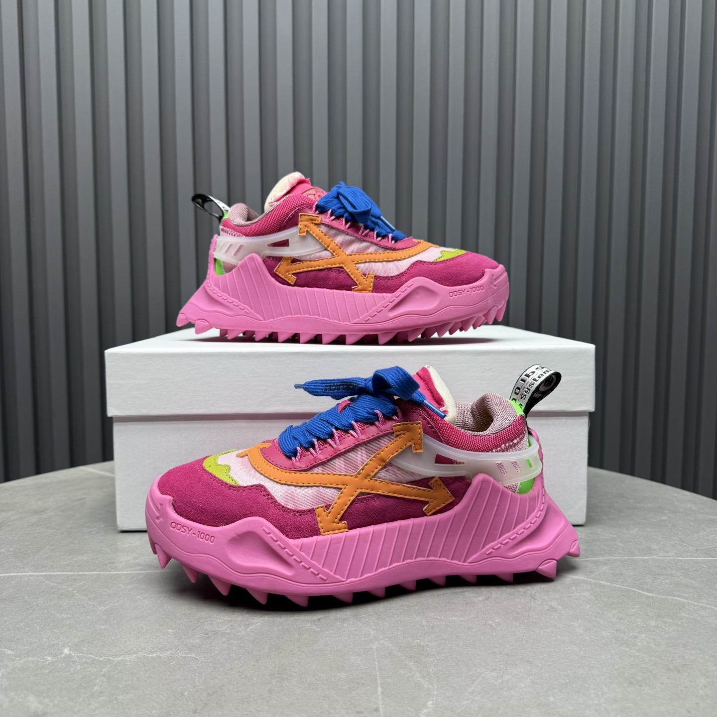 OFF WHITE Classic Pink Sneakers for Women, Premium Leather Blend 8 i1753890504383 6404 0 6