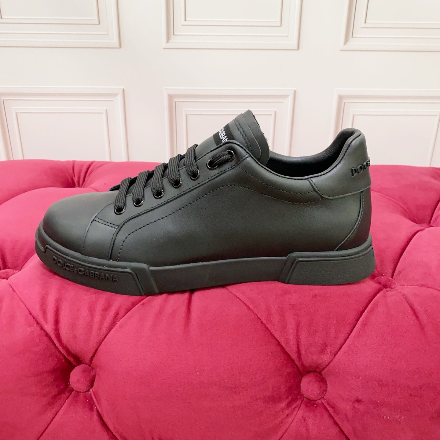 Dolce & Gabbana 2025 Leather Sneakers - Luxury Designer Footwear, Black 9 i1754148501246 4554 0 7