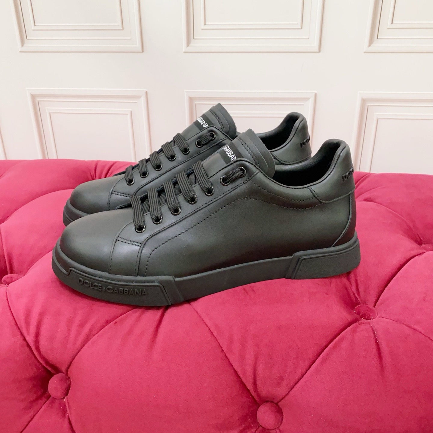 Dolce & Gabbana 2025 Leather Sneakers - Luxury Designer Footwear, Black 5 i1754148502225 7471 0 3