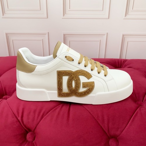 Dolce & Gabbana White Leather Sneakers with Crystal DG Logo - Size 35-45 1 Dolce & Gabbana White Leather Sneakers with Crystal DG Logo - Size 35-45