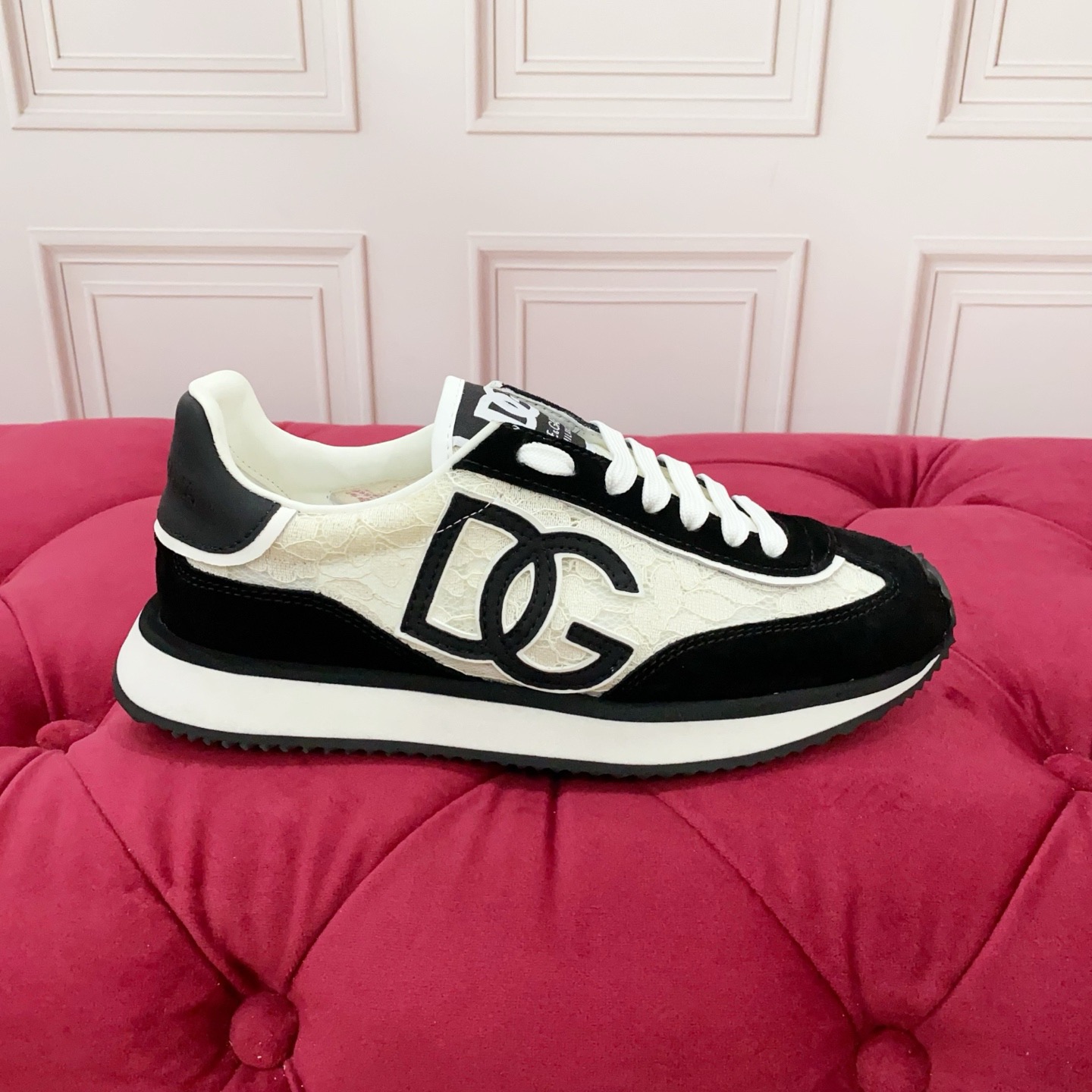 Dolce & Gabbana '2025' Lace Detail Sneakers | Luxurious Comfort & Style