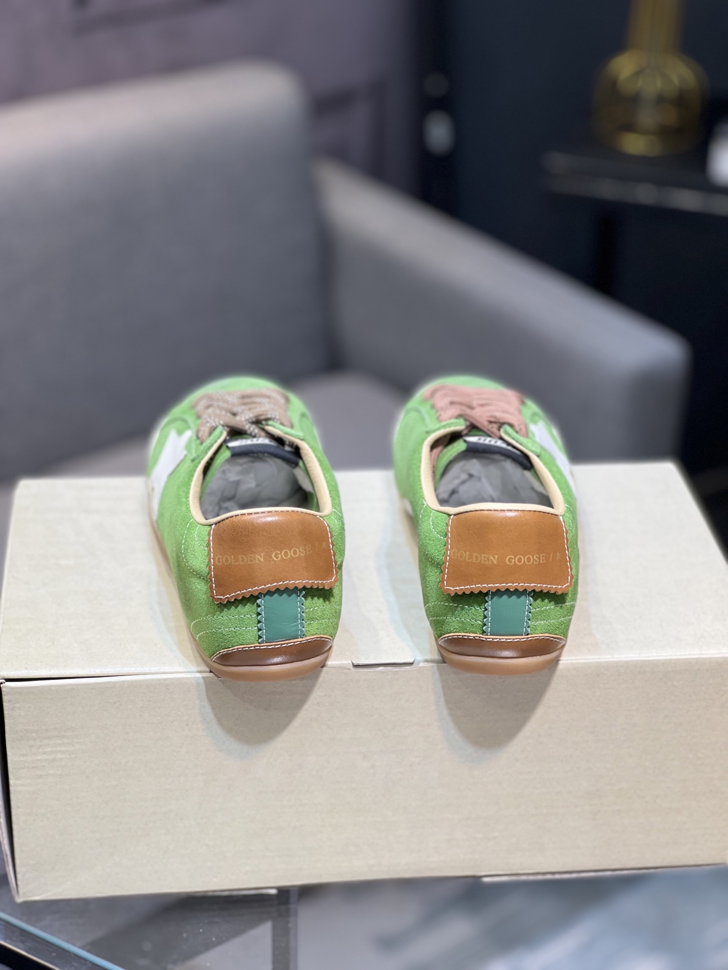 Golden Goose True Star Sneakers, Green Suede Leather, Distressed Style, Unisex 8 i1754321813051 3377 0 6