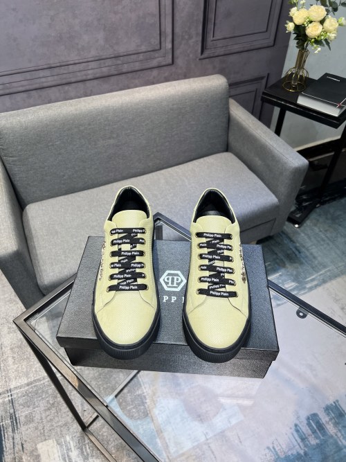 Philipp Plein Men's Leather Low Top Sneakers, Fashionable and Comfortable 1 Philipp Plein Men's Leather Low Top Sneakers, Fashionable and Comfortable