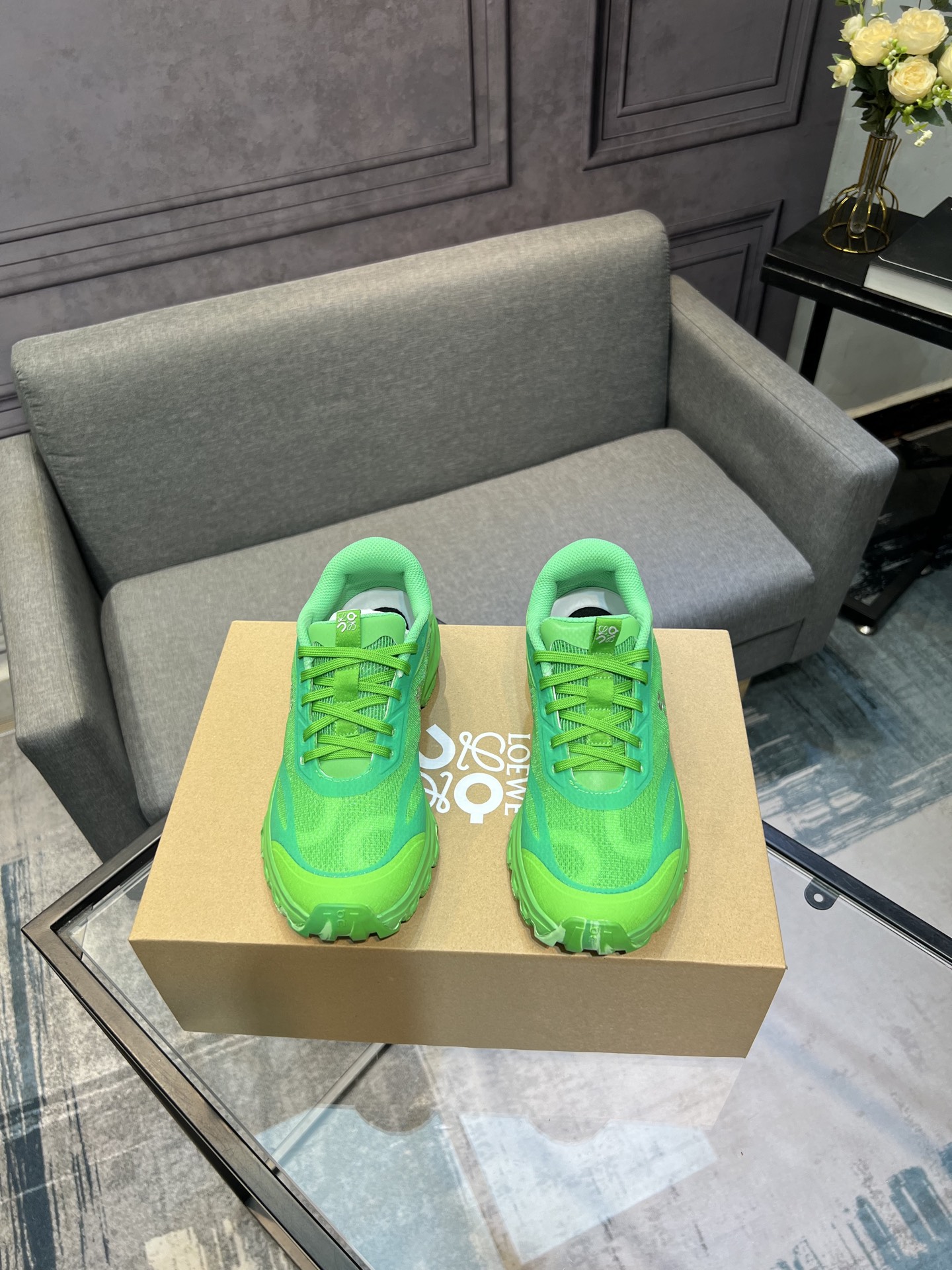 Loewe x On Cloudventure 3.0 Khaki Green Limited Edition Running Shoes