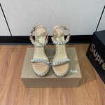 Christian Louboutin Shoes Sandals Cowhide Genuine Leather Rubber Sheepskin