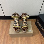 Christian Louboutin Shoes Sandals Cowhide Genuine Leather Rubber Sheepskin