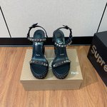 Christian Louboutin Shoes Sandals Réplique de la France
 Cowhide Genuine Leather Rubber Sheepskin