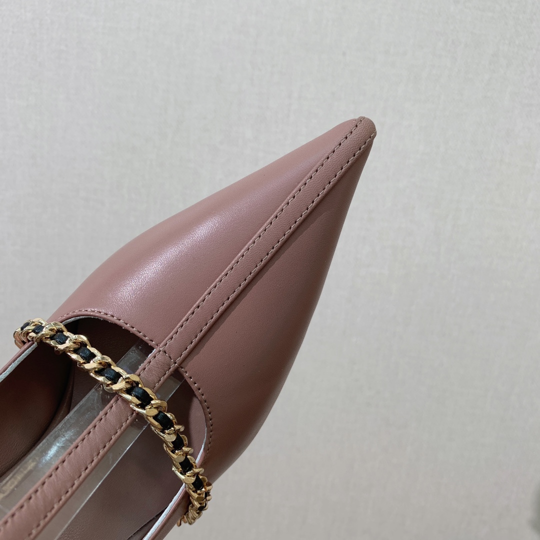 [BURBER*Y] Elegant High Heels: Oxen and Sheepskin, 10 cm Tall, Size 35-41 - 图片 5