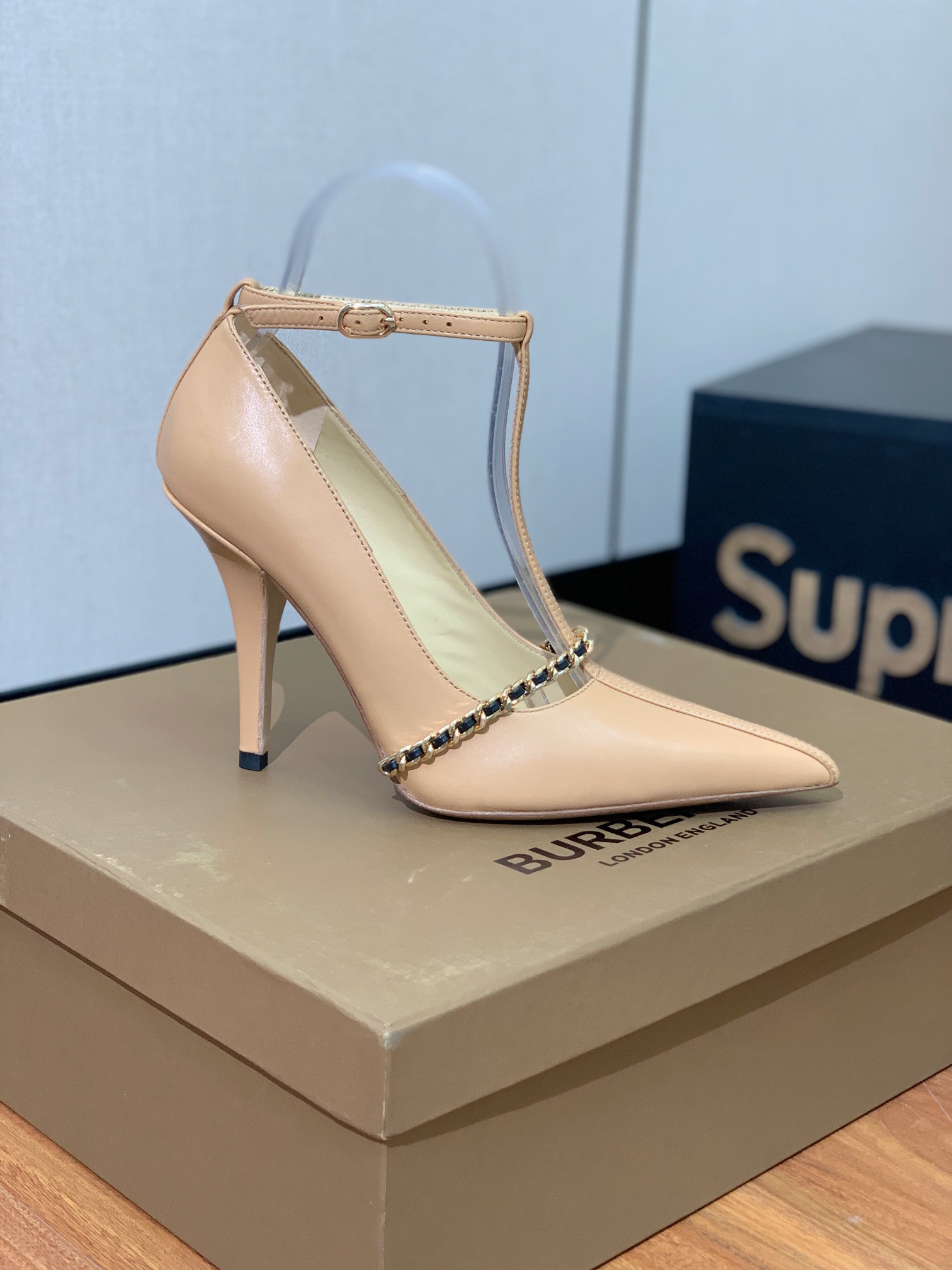[BURBER*Y] Elegant High Heels: Oxen and Sheepskin, 10cm Tall, Code 35-41. - 图片 2