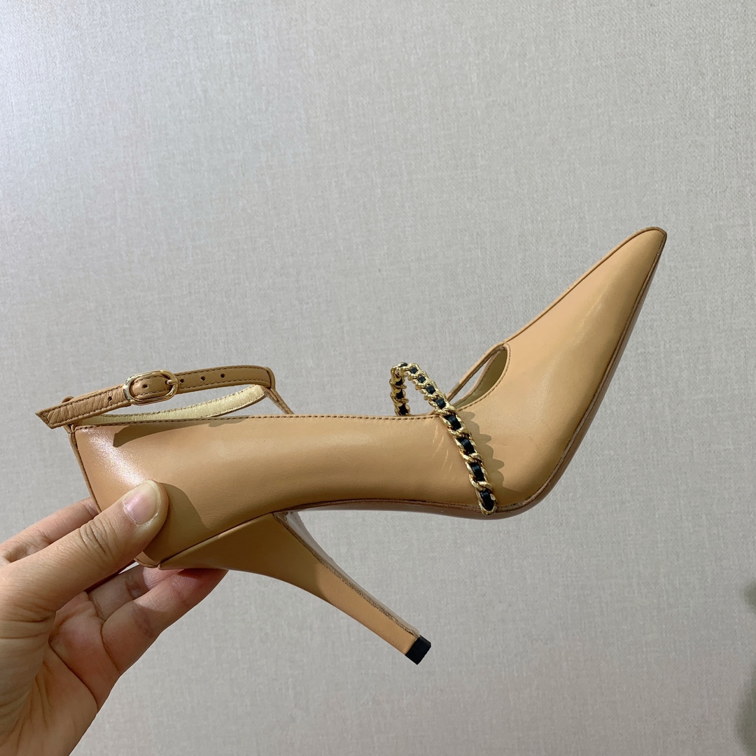 [BURBER*Y] Elegant High Heels: Oxen and Sheepskin, 10cm Tall, Code 35-41. - 图片 5