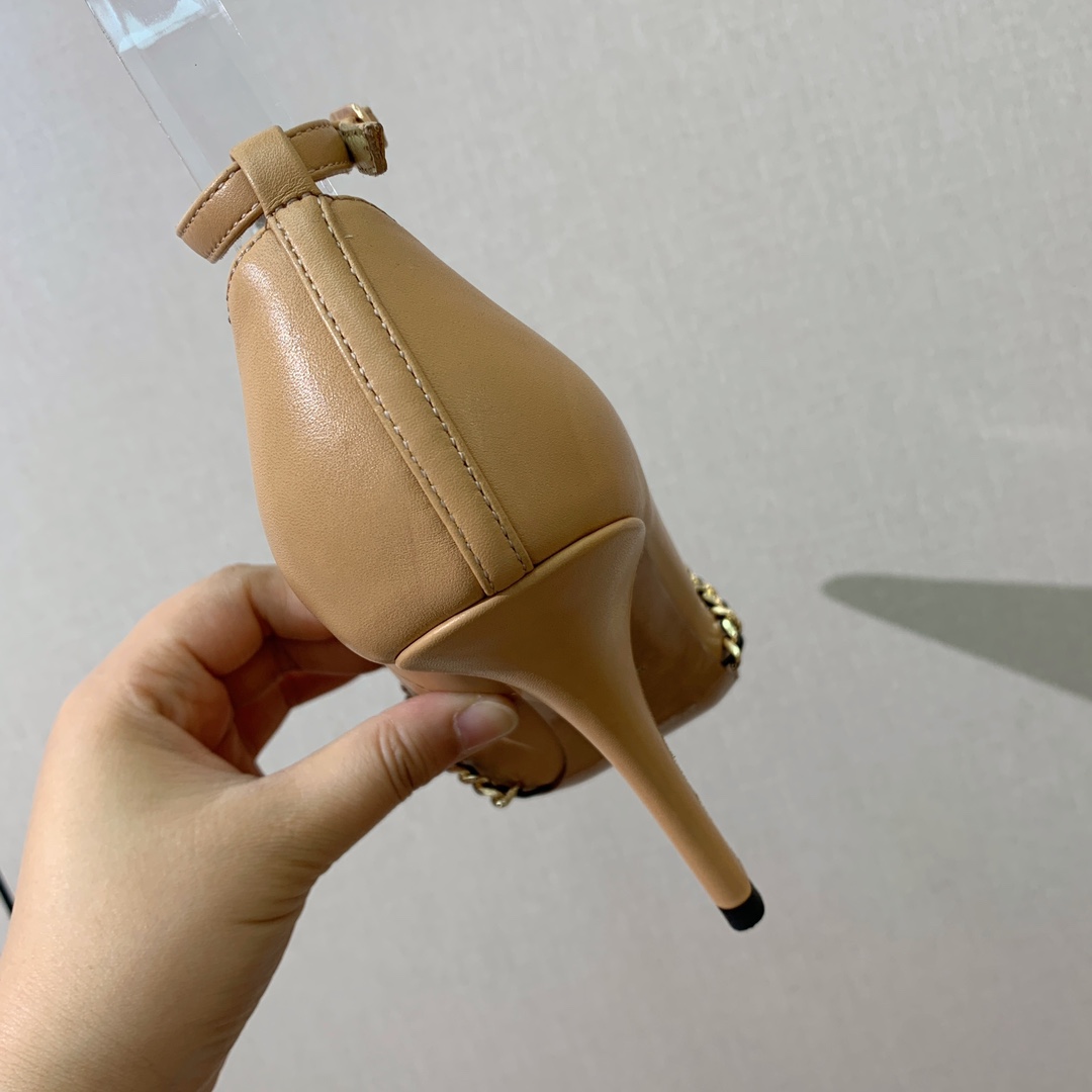 [BURBER*Y] Elegant High Heels: Oxen and Sheepskin, 10cm Tall, Code 35-41. - 图片 6