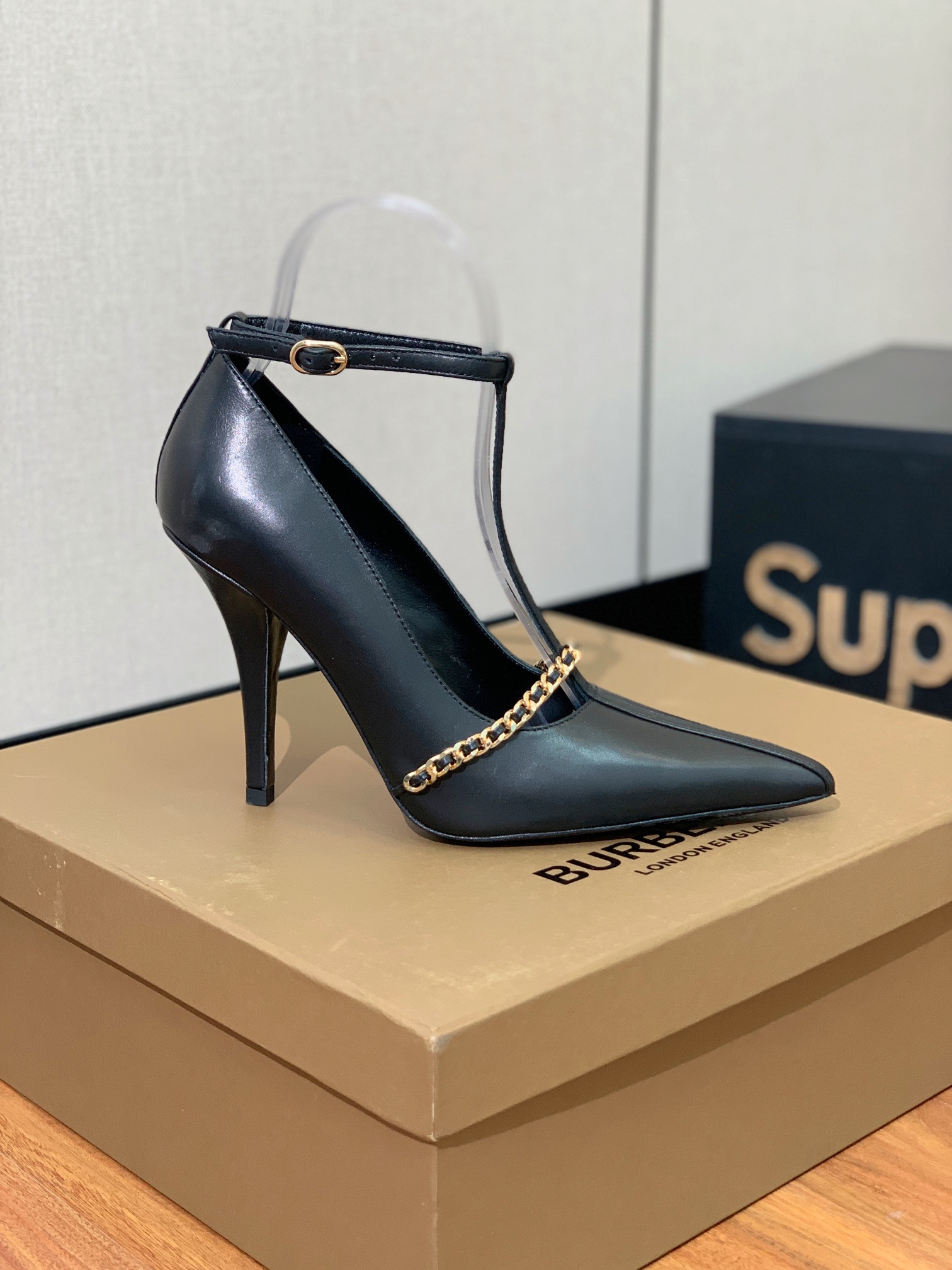 [BURBER*Y] Elegant High Heels: Oxen and Sheepskin, 10 cm Tall, Code 35-41 - 图片 2