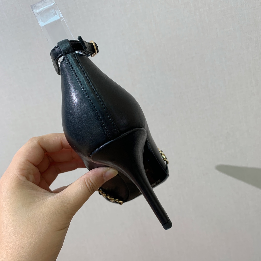 [BURBER*Y] Elegant High Heels: Oxen and Sheepskin, 10 cm Tall, Code 35-41 - 图片 6