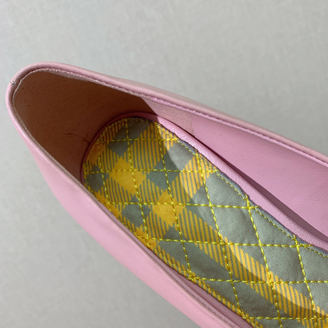 [BURBERRY] Original Round Head Heels in Sheepskin, 10cm Tall, Code 35-41. - 图片 8