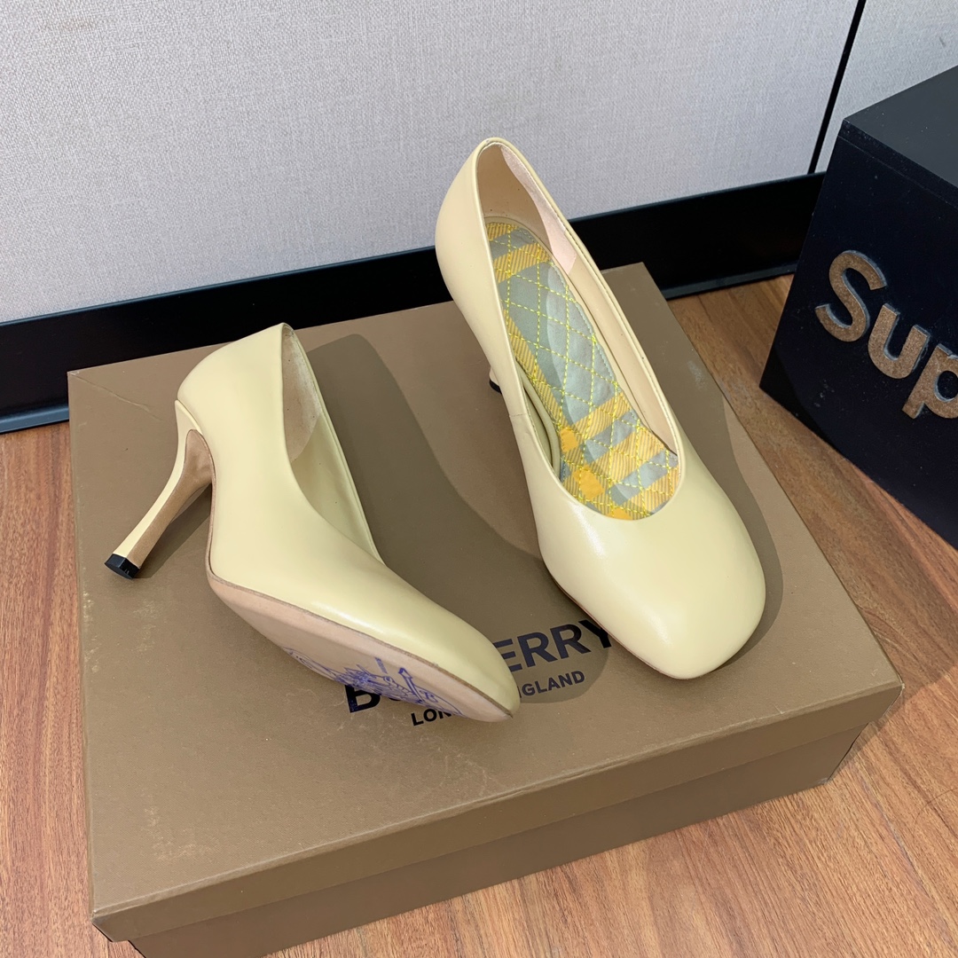 [BURBER*Y] Original Round Head Heels in Sheepskin, 10cm Tall, Code 35-41, $800 - 图片 6