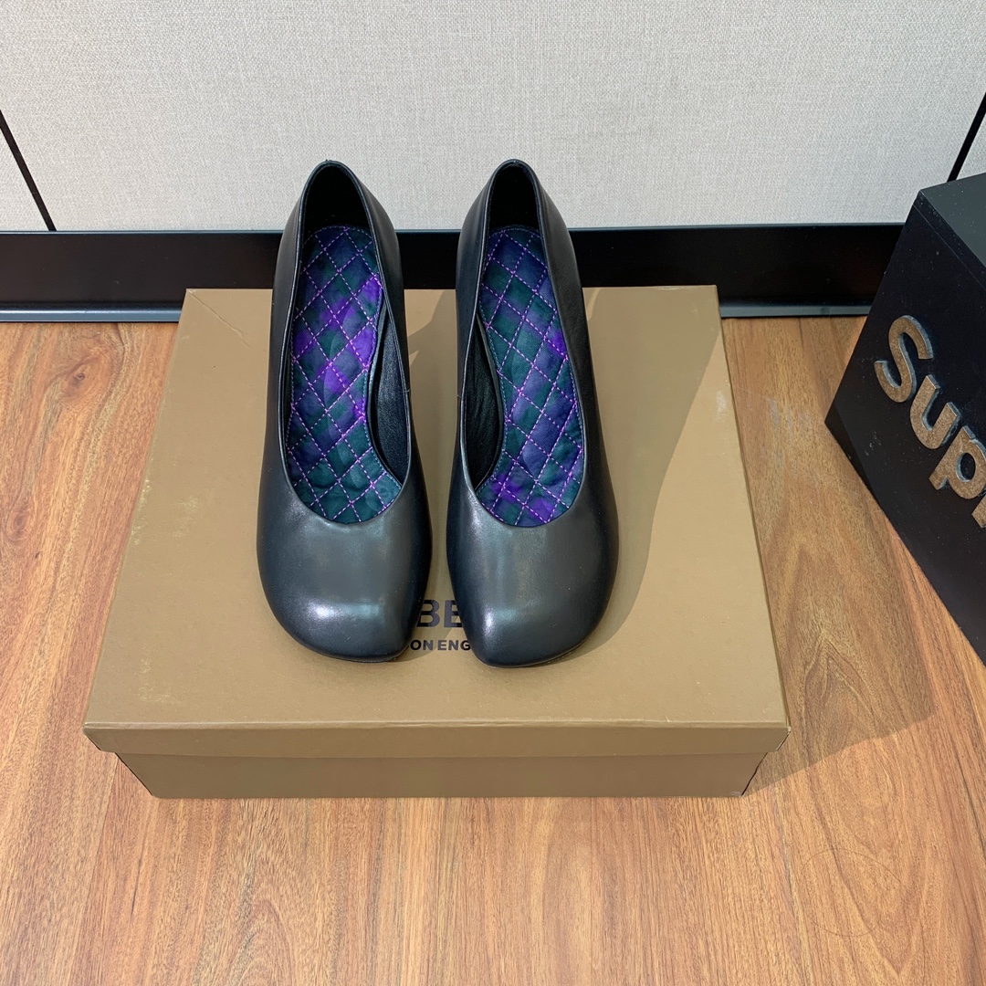 [BURBERRY] Original Round Head Heels in Sheepskin, 10cm Tall, Code 35-41, Price $800. - 图片 9
