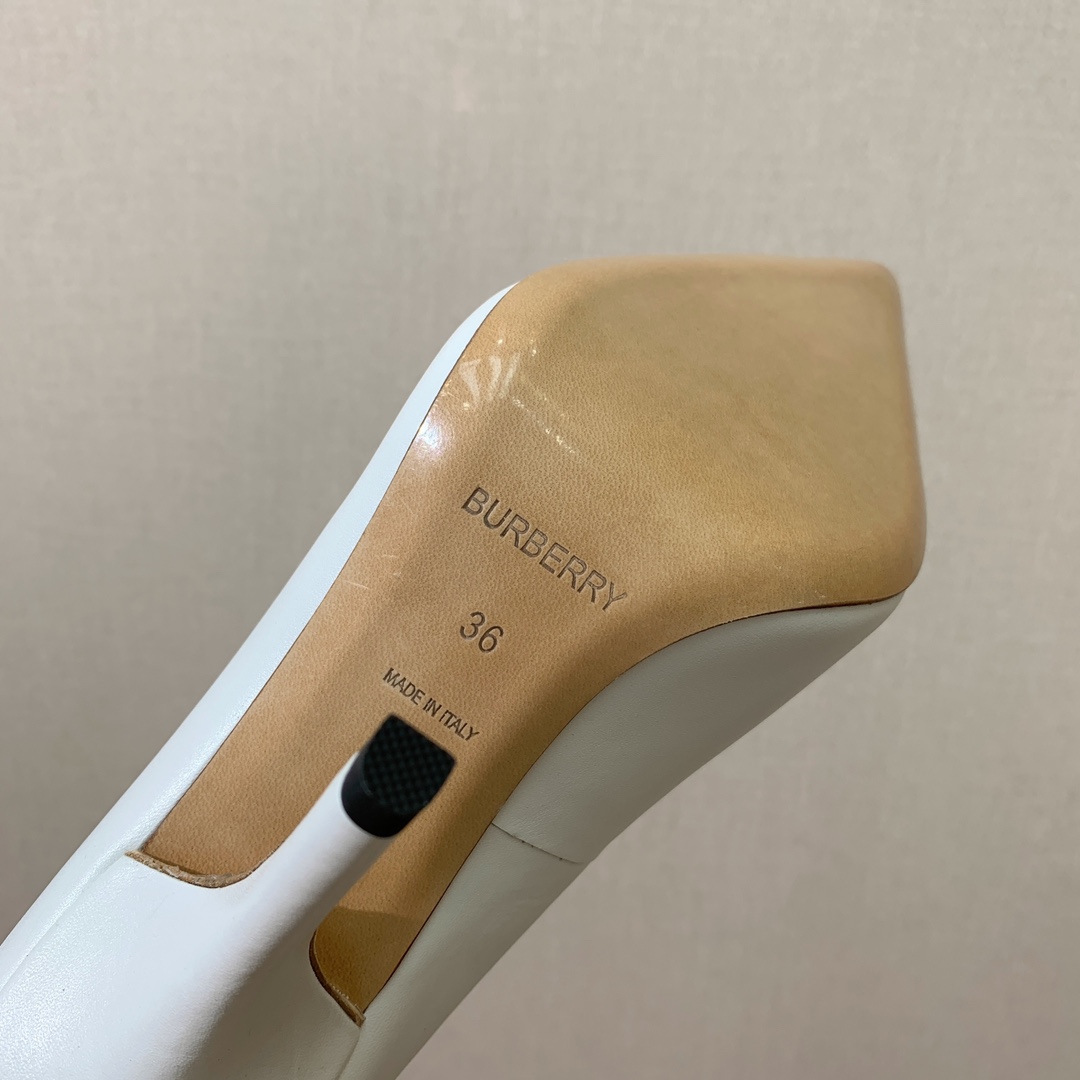 [BURBER*Y] Original Sheepskin Heels: Retro Style, Sarcasm, 10cm Tall, Code 35-41. - 图片 6