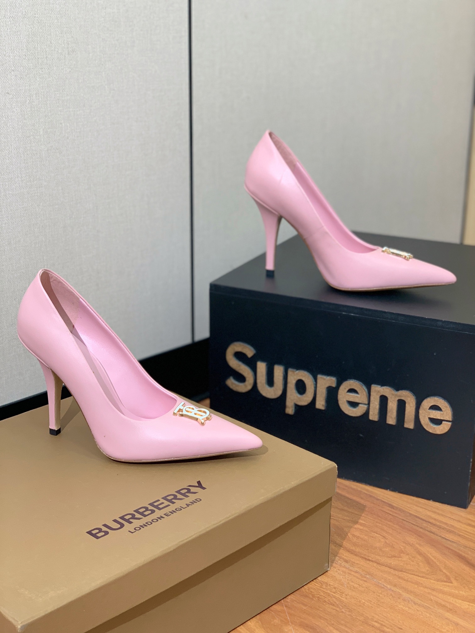 [BURBER*Y] Original 10cm Heels in Sheep’s Skin, Retro Style, Sarcasm – Code 35-41. - 图片 2