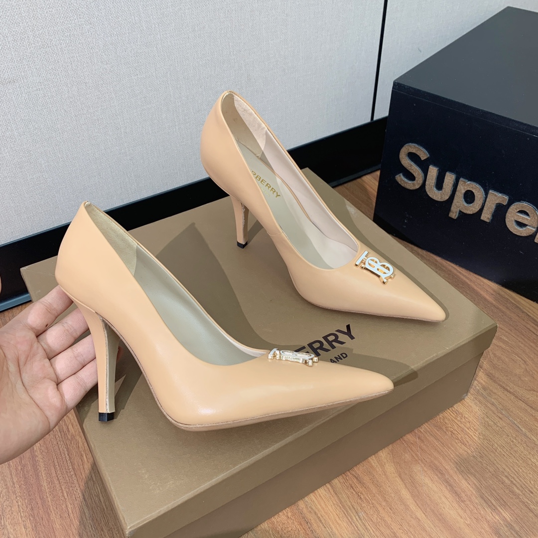 [BURBER*Y] Original 10cm Heels in Sheep’s Skin, Retro Style, Sarcasm, Code 35-41. - 图片 7