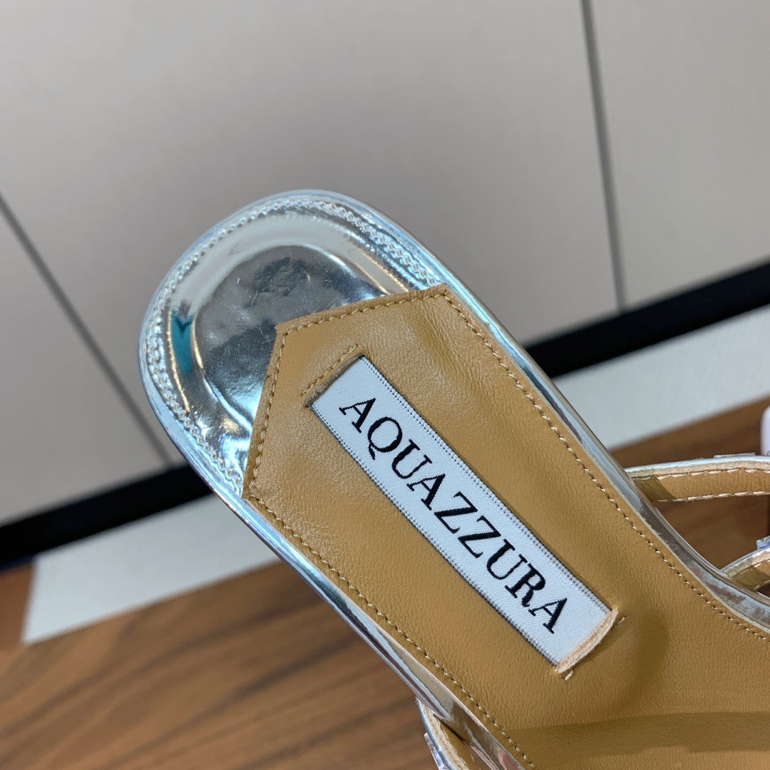 AQUAZZUR*无法拒绝的高跟女鞋性感的代言品牌镜面皮羊皮垫脚真皮大底跟高10cm码数35-41404