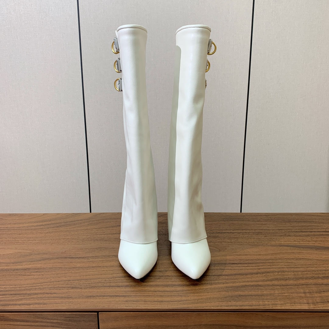 Givenchy Bottes Longues Cuir de vache Genuine Leather