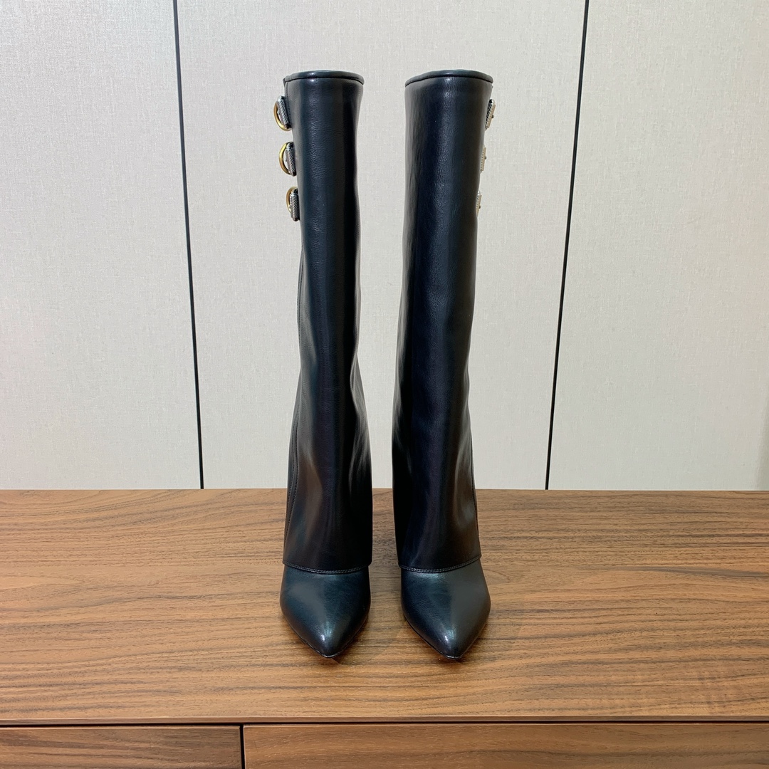 Givenchy Bottes Longues Cuir de vache Genuine Leather