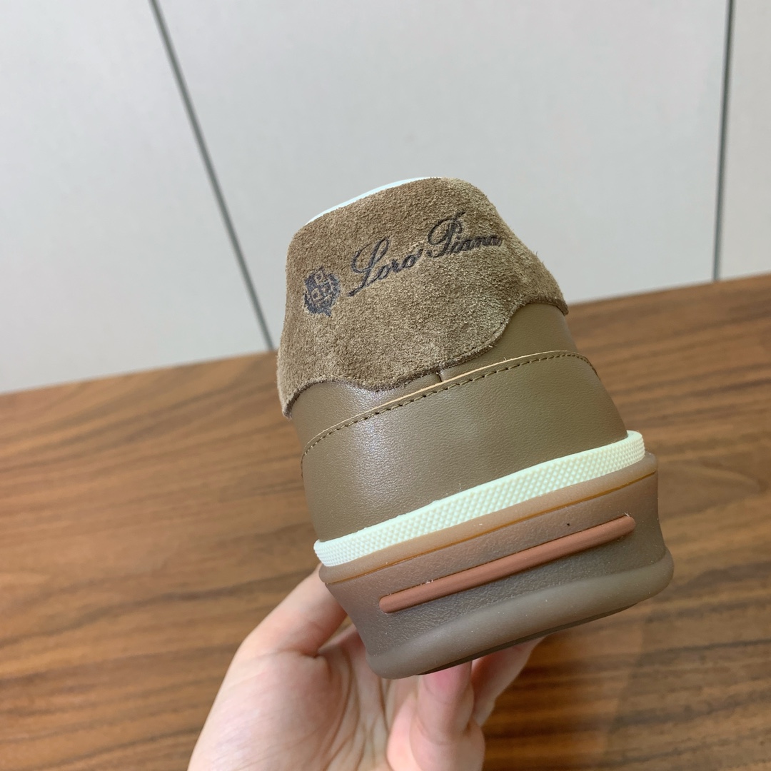 【Loro Piana】情侣款德训鞋。简约时尚，鞋面采用环保牛皮、牛反绒。进口耐磨橡胶成型底。
码数：女