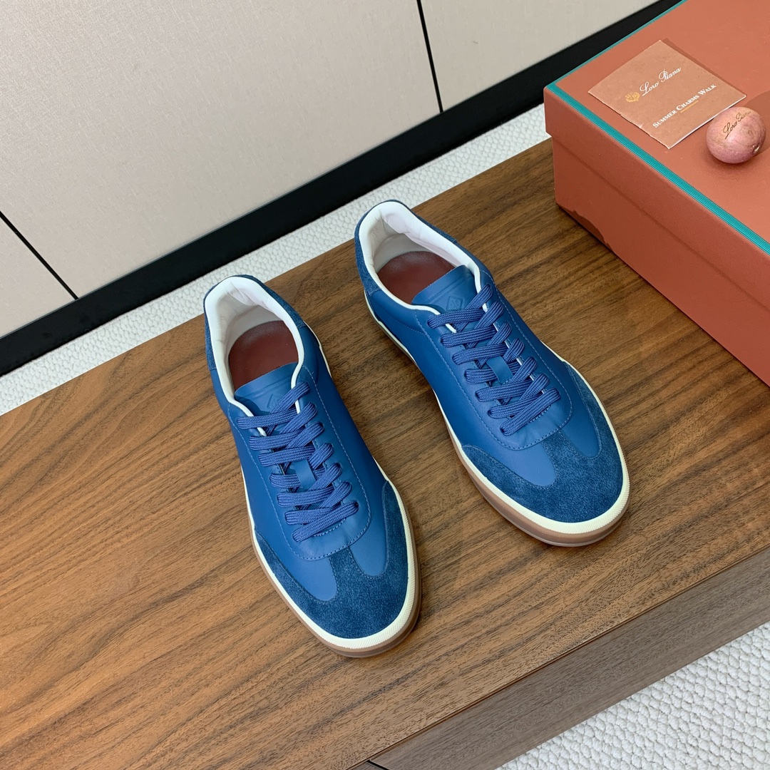 【Loro Piana】情侣款德训鞋。简约时尚，鞋面采用环保牛皮、牛反绒。进口耐磨橡胶成型底。
码数：女