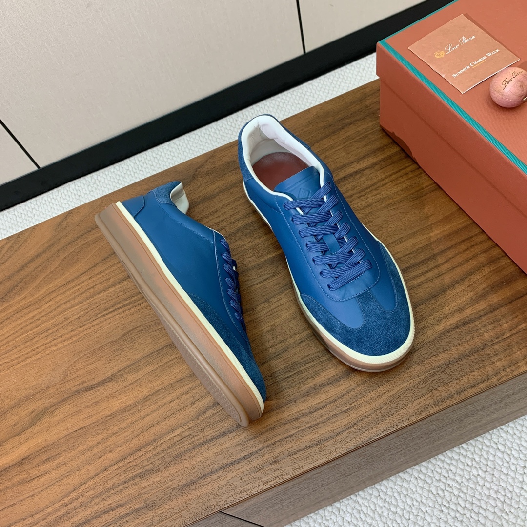 【Loro Piana】情侣款德训鞋。简约时尚，鞋面采用环保牛皮、牛反绒。进口耐磨橡胶成型底。
码数：女